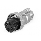 4 pin Circular Connector, 8 Contacts Microphone connector GX16